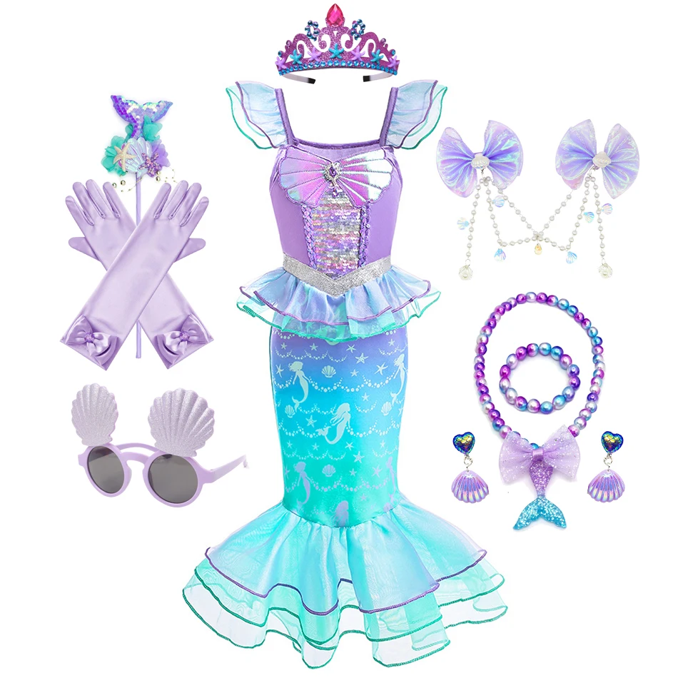 mermaid dress for girls birthday Kid's Mermaid Theme Gown Online in India