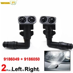 2Pcs Nozzles For Opel Vectra C Signum Omega B 2002 - 2008 Headlamp Headlight Washer Spray Nozzle Jet For Saab 9-3 93 2003 - 2011