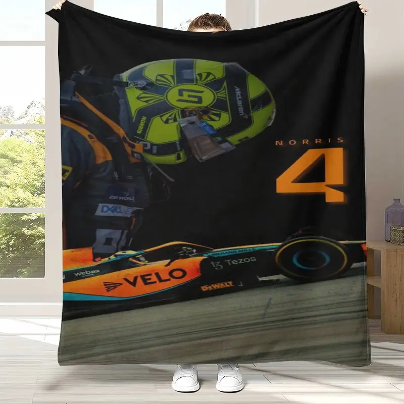 Fashion Landos Norris Racer Soft Flannel Throw Blanket,Cozy Warm Blanket for Bed,Sofa,Living Room,Picnic,Camping,Home Decor,Gift