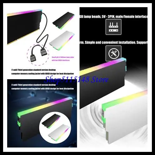 

F3MA ARGB Enhances Cooling Cover for Desktop Memory Providing Heat Dissipation