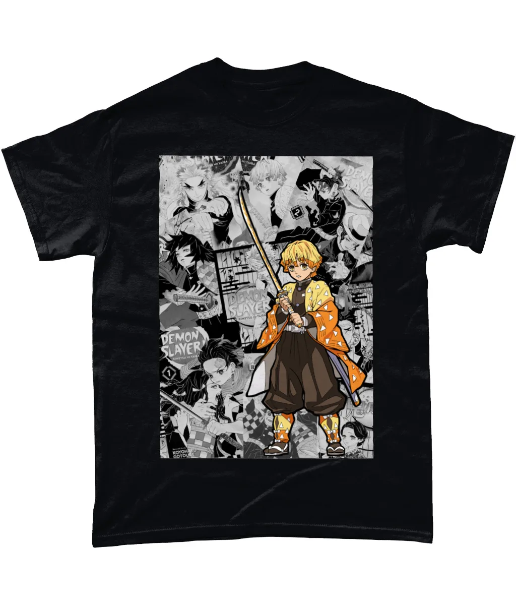 Zenitsu Dämon Slayer Manga Strip Anime Unisex T-Shirt T-Shirt T-Shirt alle Größen