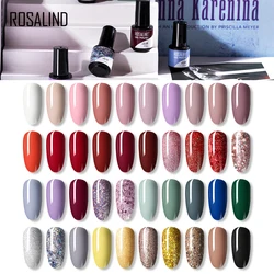 ROSALIND Gel Nail Polish Hybrid Varnish UV Shiny  Nail Gel Semi Permanent For Manicure Art Nail Polish Matt Base Top Coat