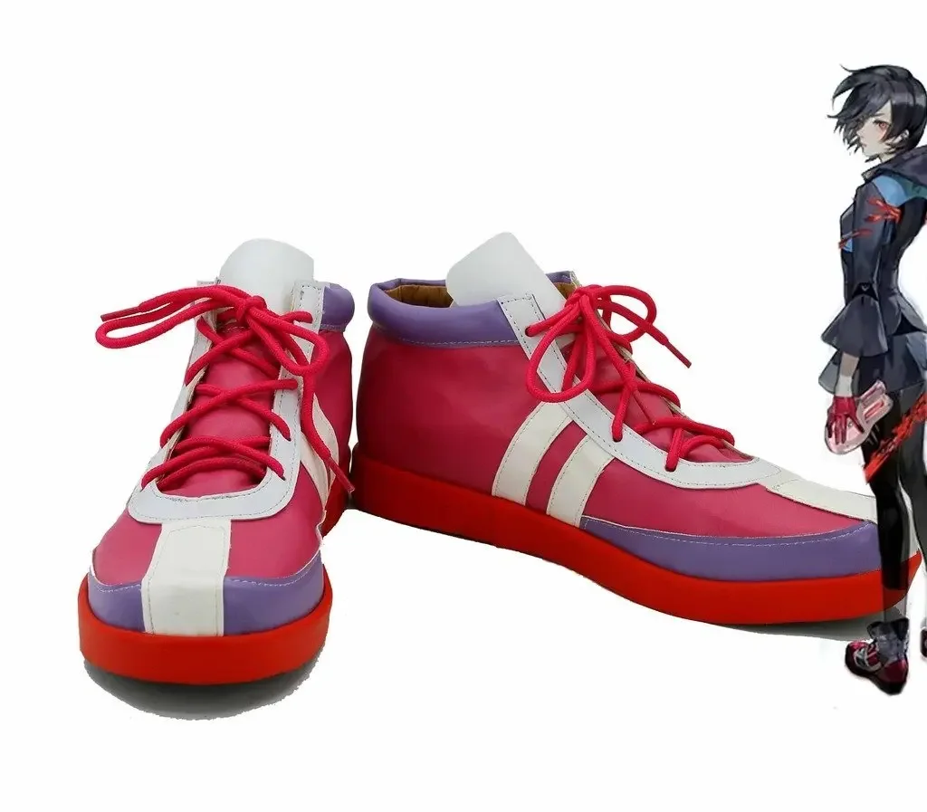 

Tokyo Ghoul Anime Kirishima Touka Cosplay Shoes Boots Custom Made Red