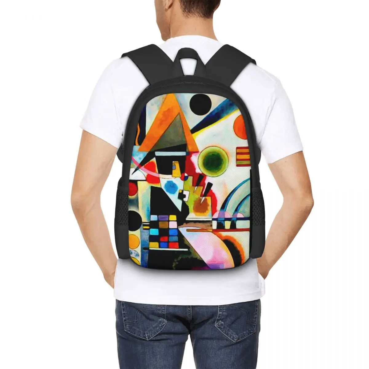 

Kandinsky - Swinging Student Backpack School Bag Hiking Travel Daypack for Men Women Fashion Bookbag Shoulder Bags