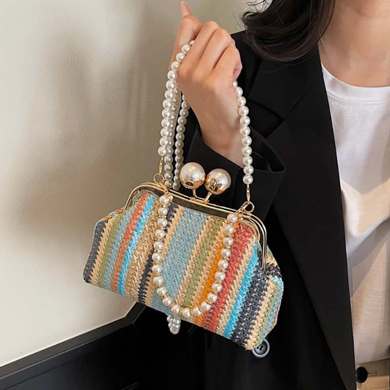 bolsa-de-palha-trancada-com-corrente-perolada-da-moda-bolsa-de-ombro-transversal-feminina-bolsa-de-praia-estilo-Etnico-bolsa-macia-de-mao-tamanho-pequeno-quadrado