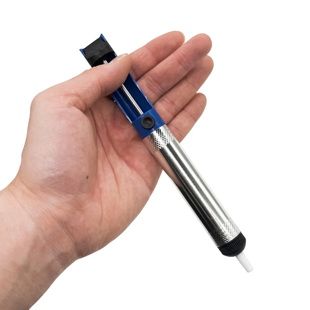 Aluminum Metal Desoldering Pump Suction Tin Gun Soldering Sucker Pen Removal Vacuum Desoldering Pump Tool For PCB