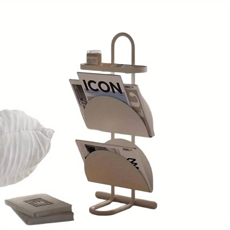 طاولة زاوية فولاذية موفرة للمساحة، بدون تجميع. تصميم عصري قوي لغرفة المعيشة وغرفة النوم والمكتب. مثالية للكتب والمشروبات. #6