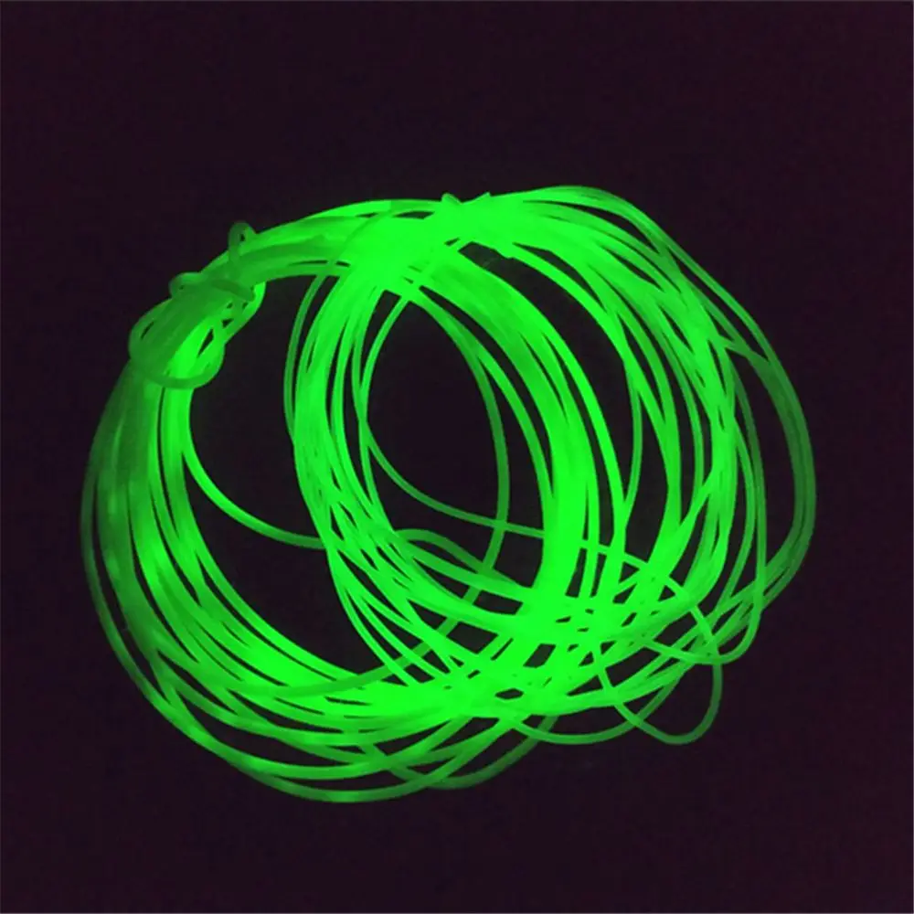 Green Fluorescent Deep Sea Fishing Tools Boat Fishing Line Accessories Rig Hook Tube Hook Line
