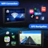 ESSGOO 9 インチタッチスクリーン 2 DIN カーステレオラジオ Android 14 ワイヤレス Carplay Android 自動再生 GPS ナビ WiFi FM RDS SWC BT USB 3