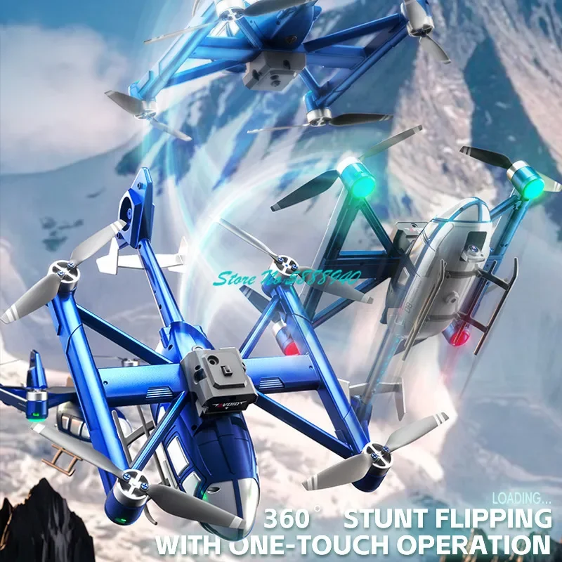 Brushless Optical Flow Hover Simulation Electric RC Helicopter Toy 4CH 5 Sides Obstacle Avoidance APP Remote Control Helicopter