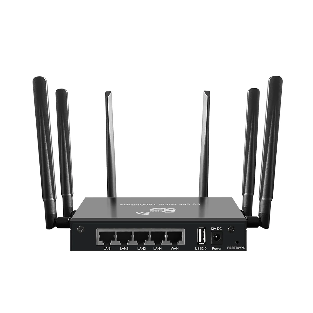 TIANJIE Y1800 PRO USA Hot selling 5G cpe wifi 6 Router with SIM Card Slot external Antenna Home Enterprise 5g modem