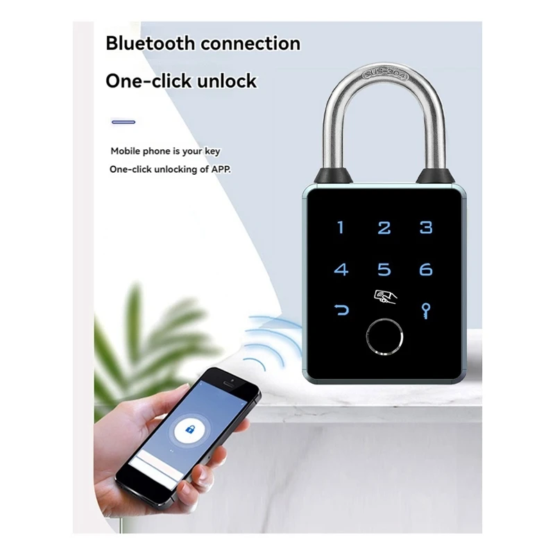 TTLOCK Smart Padlock APP Control Waterproof Password IC Card RFID Bluetooth Anti-Theft Luggage Bag Electronic Door Lock