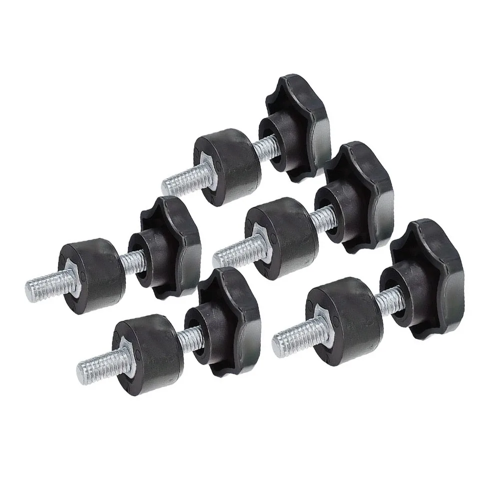 Star Shape Thread Clamping Handle Bolt Bakelite Hand Knob Set M6 x 5 (Safe secure grip for adjusting and tightening)