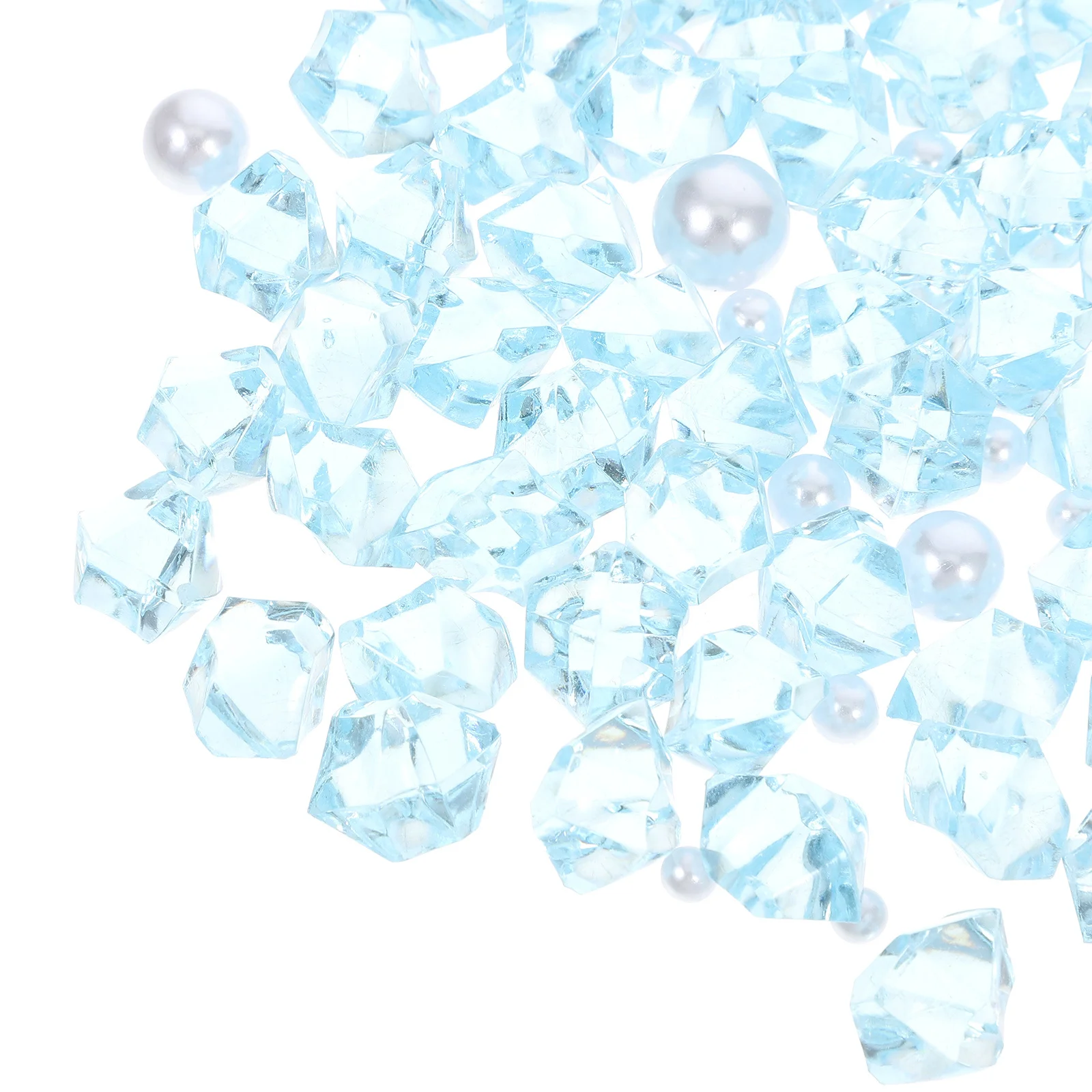 لؤلؤة كريستال أحجار الزخرفية متعدد الألوان راتنج الفلوريت شفافة حوض السمك الحصى لخزان الأسماك بونساي زهرية حشو