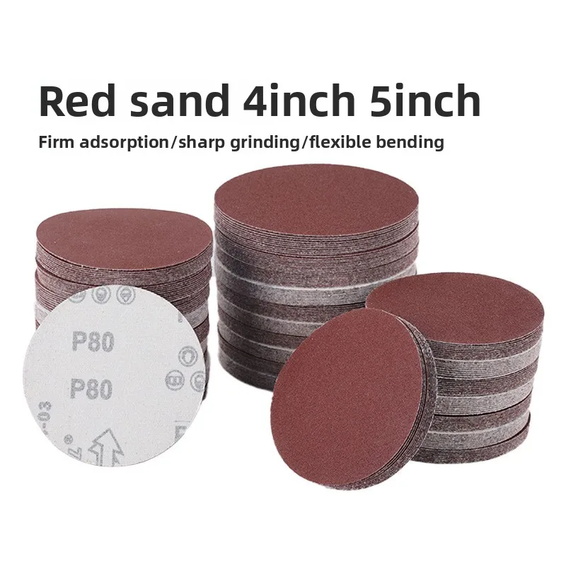 

Felt-backed Sanding Discs, Red Grit 2/3/4/5/6/7, 9-inch, for Sanding and Polishing