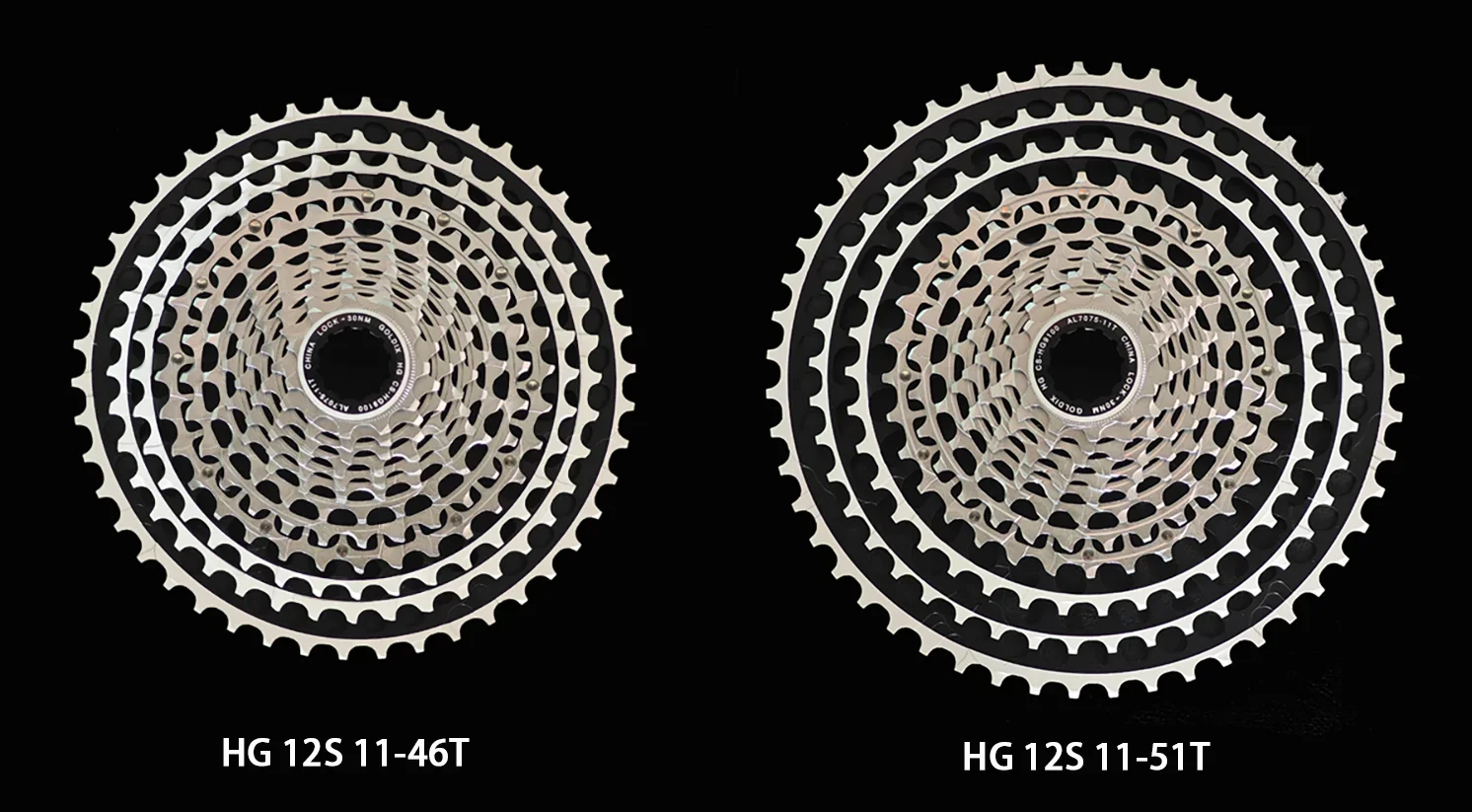 GOLDIX 超軽量 HGカセット 11-46T 12S GOLDIX 12 スピード超軽量 MTB カセット HG 12S 11-51T/12S 11-46T XD