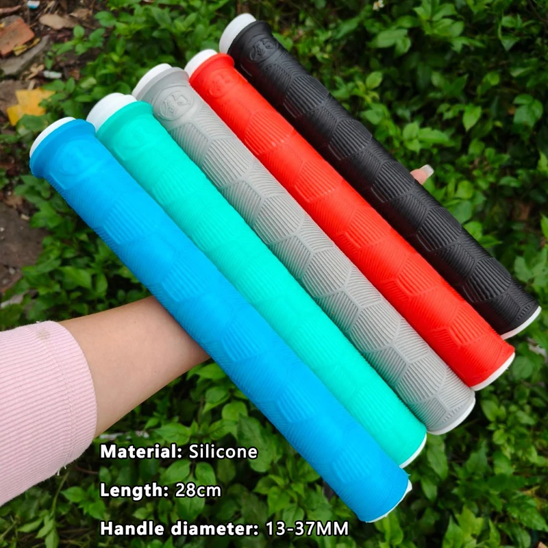 Extended Rod Handle Cover Soft Silicone Wear-Resistant Non-Slip Wrap Handle Strap Handle Cover