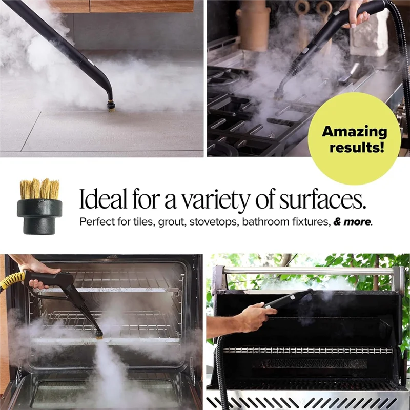 Steam Cleaner Replacement Parts For Dupray- Steam Bonnet, Triangle Brush, Mop Pads