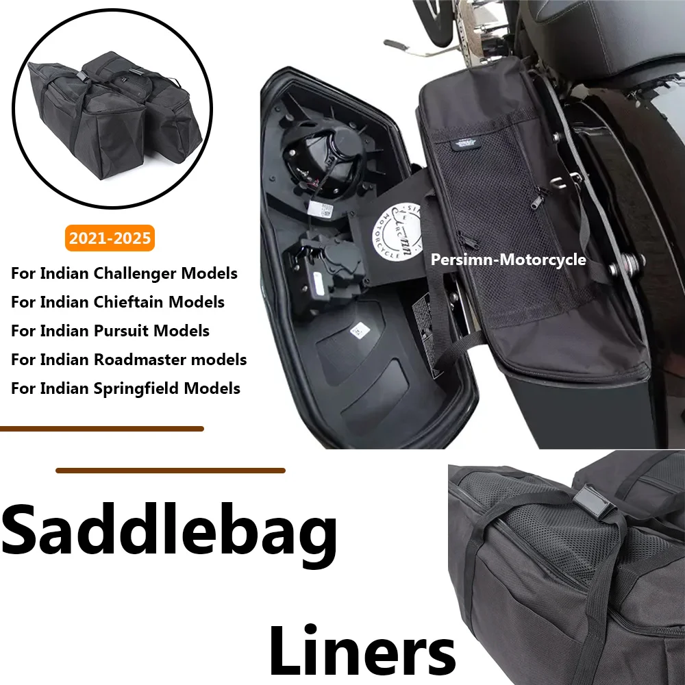 para-indian-challenger-chieftain-roadmaster-pursuit-springfield-alforjas-forro-equipaje-caja-superior-bolsa-interior-bolsas-traseras-de-almacenamiento