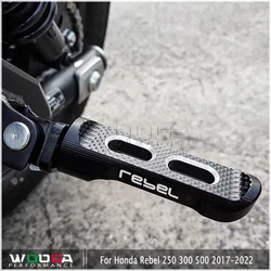 For Honda Rebel 500 Rebel300 CMX 250 300 500 Motorcycle Accessories CNC Aluminium Rear Passenger Foot Pegs Pedals CMX500 CMX300