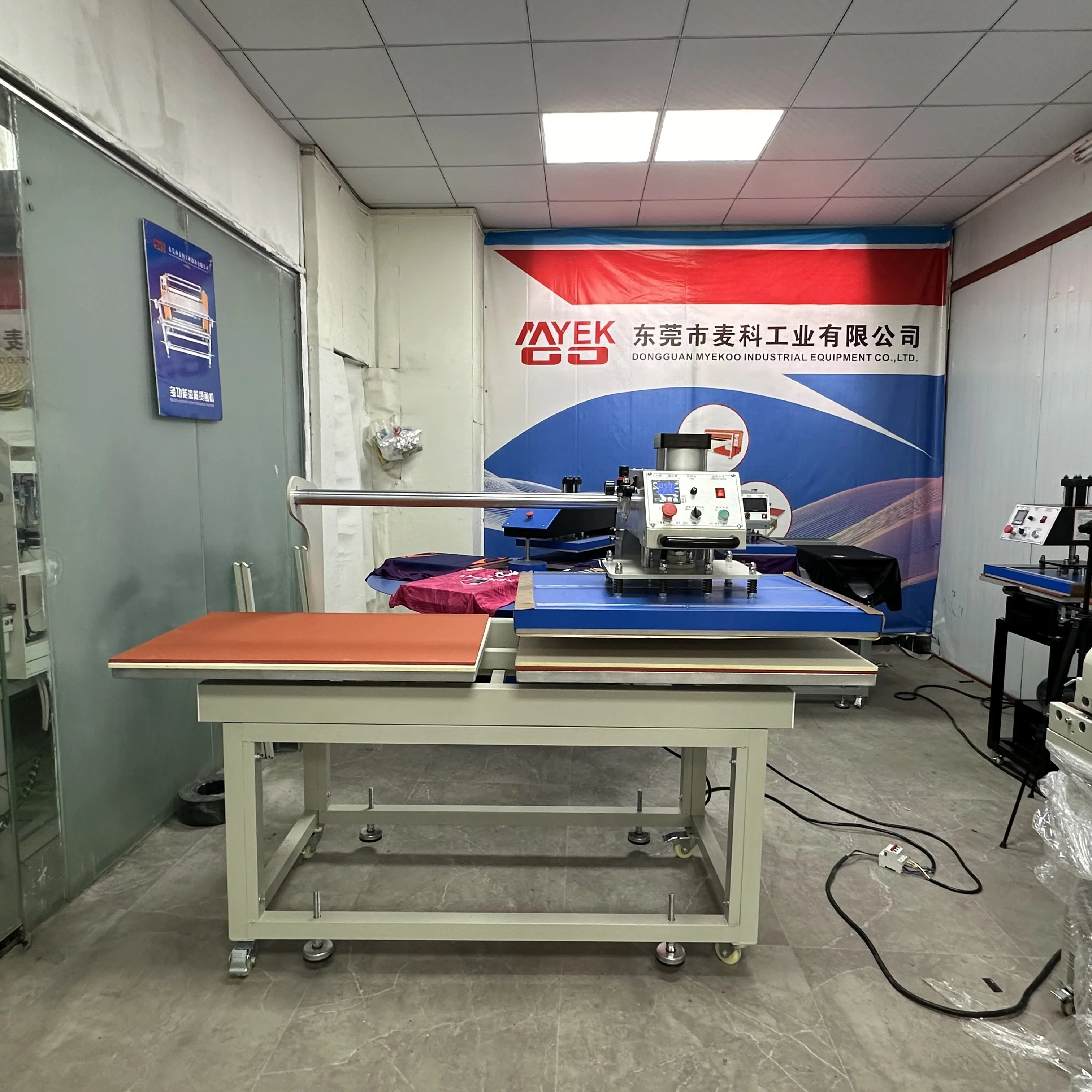

MYEKOO MK-OAP-B Dongguan Factory Low Price Pneumatic Double Sublimation Heat Press Machine 60X90CM Flatbed Printer