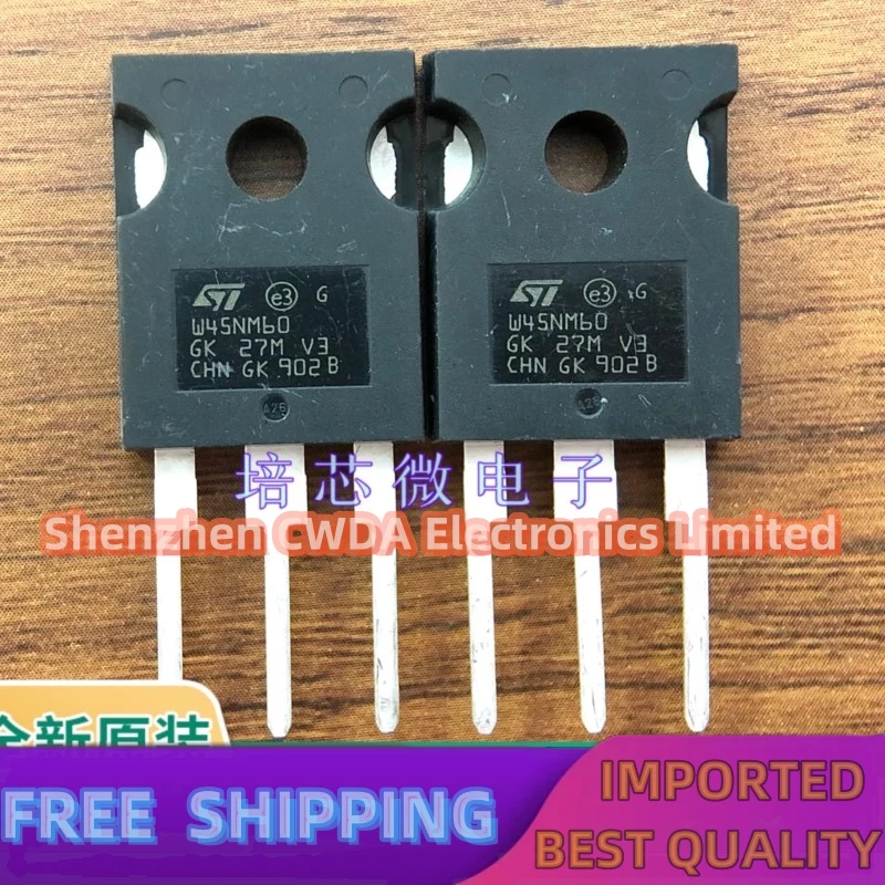 10PCS-20PCS  W45NM60 STW45NM60 TO-247 N MOS 45A/600V In Stock Can Be Purchased 