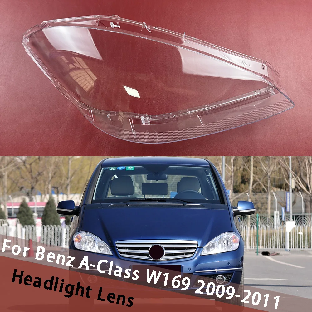 

Для Mercedes-Benz A-Class W169 2009 2010 2011, крышка фары, абажур, маска для фар, плексиглас, замена оригинального абажура