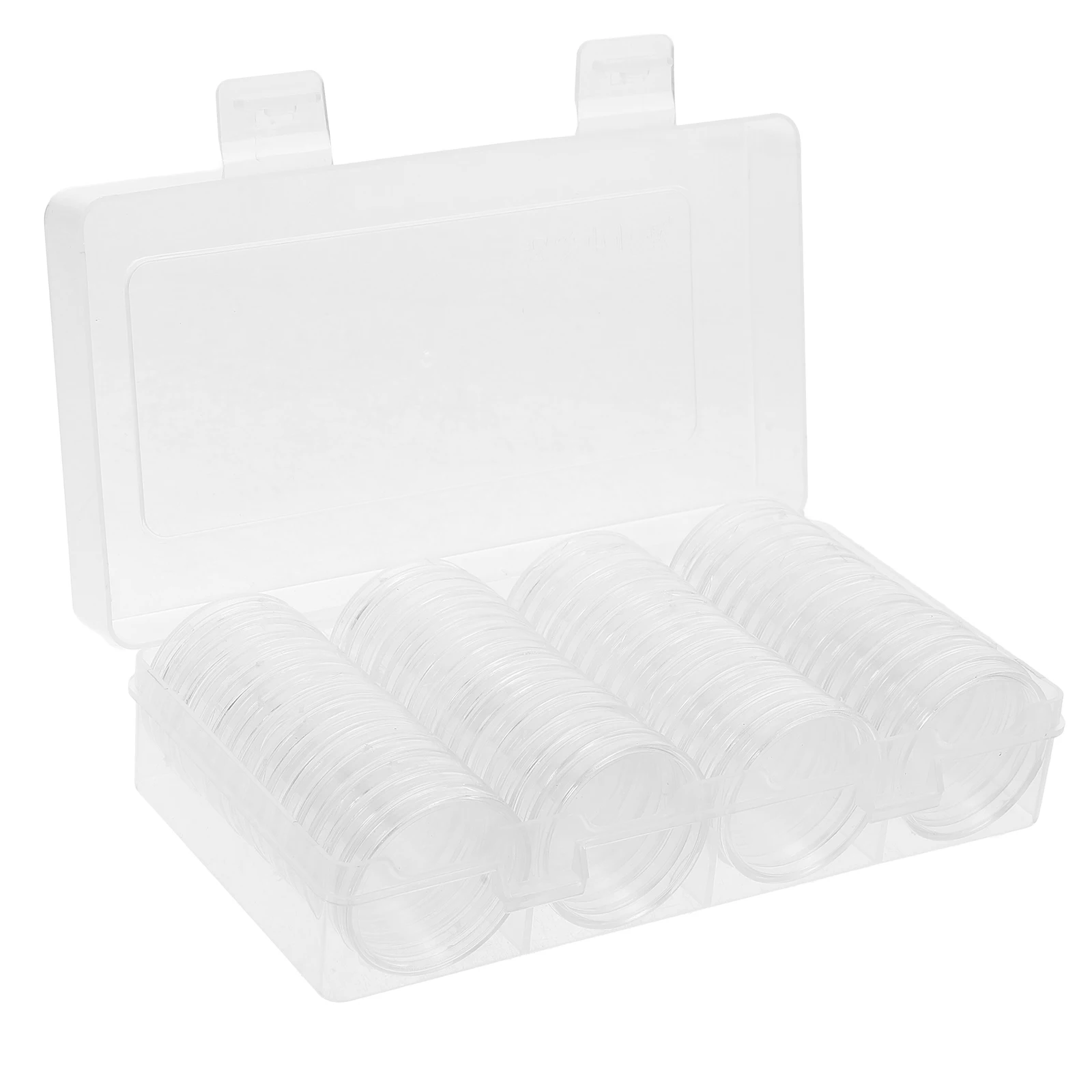 

1 set Coin Storage Box for Collectors Plastic Holders Bulk Supplies Cases Containers Key Safes Coin Boxes Protectors