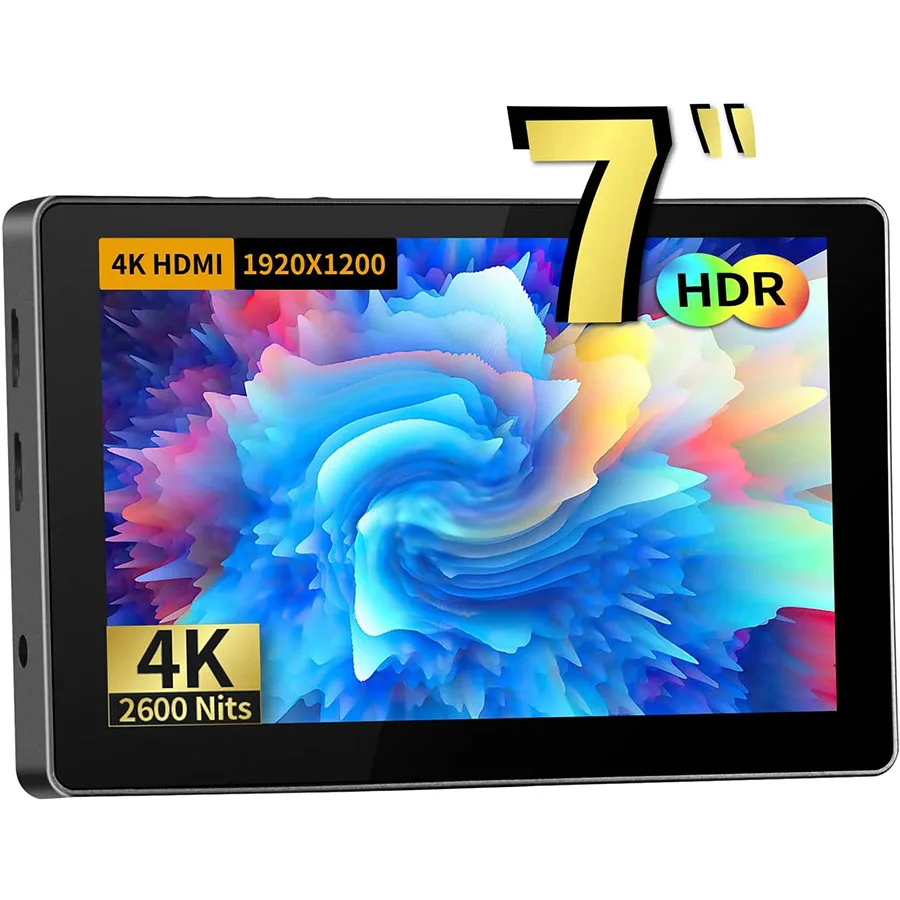 

Desview R7II Camera Field Monitor 7 inch 2600nits Touch Screen Full HD IPS 178° View Angle 4K HDMI with 3D Lut Waveform VectorSc