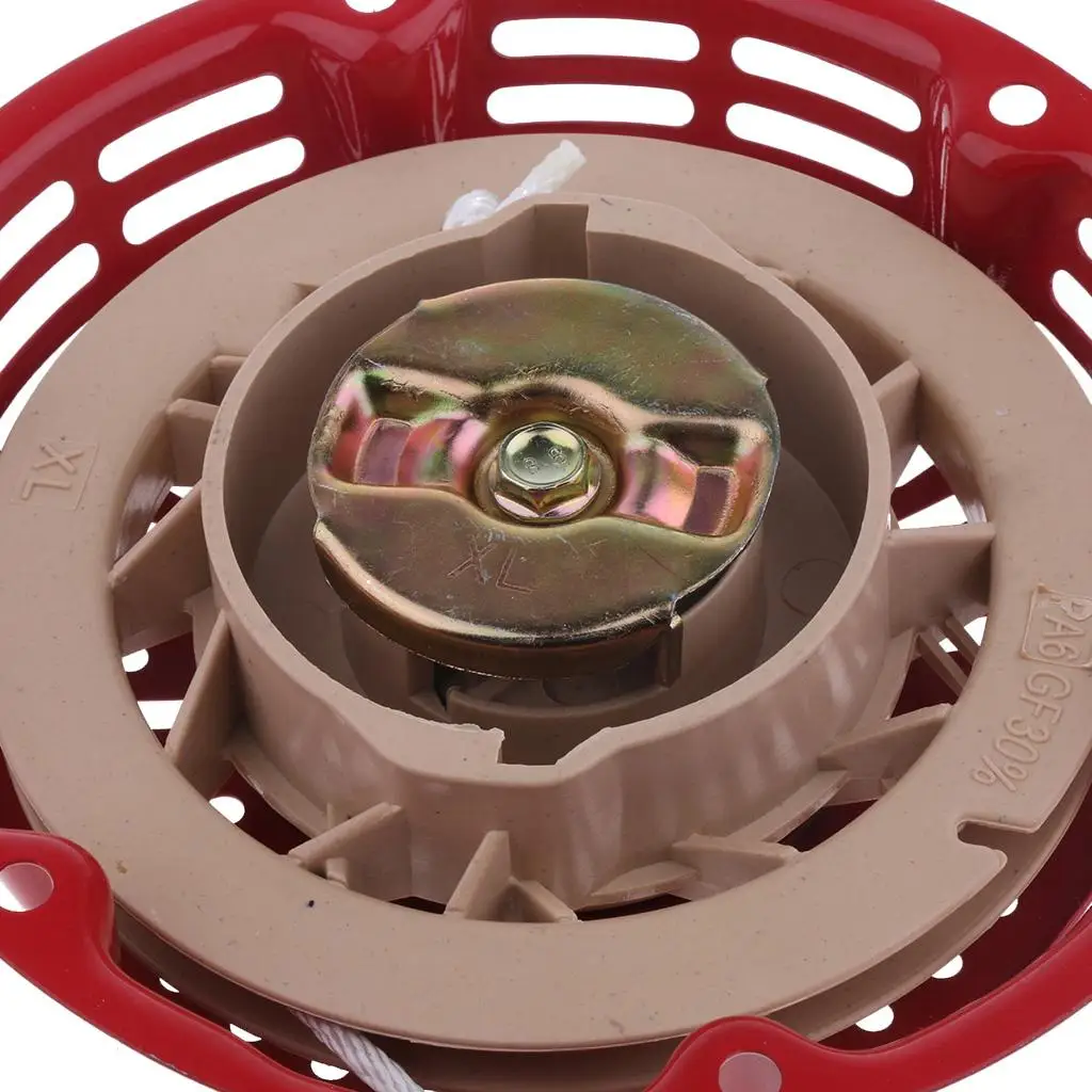 Red Plastic Pull Start Recoil Starter Kit Engine Motor Part for Generator GX160 170F 168F Replacement