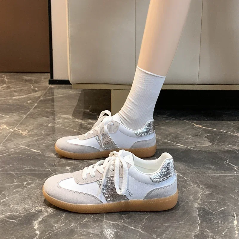 2025Frühling und Herbst, trendige Mode, Nähte, Design, Damen-Sportschuhe, lässig, rutschfest und verschleißfest, Zapatillas Mujer