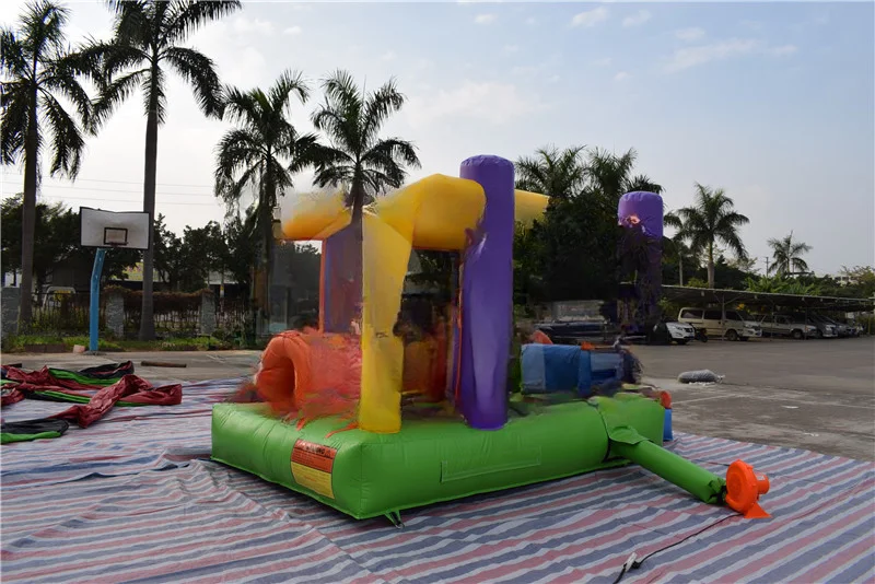 FOR Small Inflatable Bouncer With Obstacle, Indoor Bouncy Castle With slide