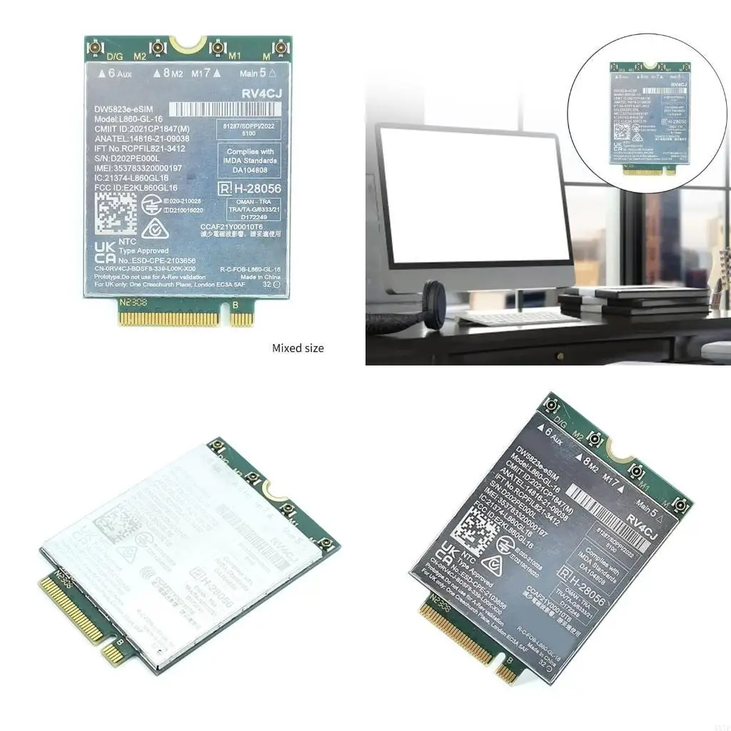 

4X7E 4G Module Cat16 1Gbps Card L860-GL-16 DW5823E WWAN Module for Latitude 7440