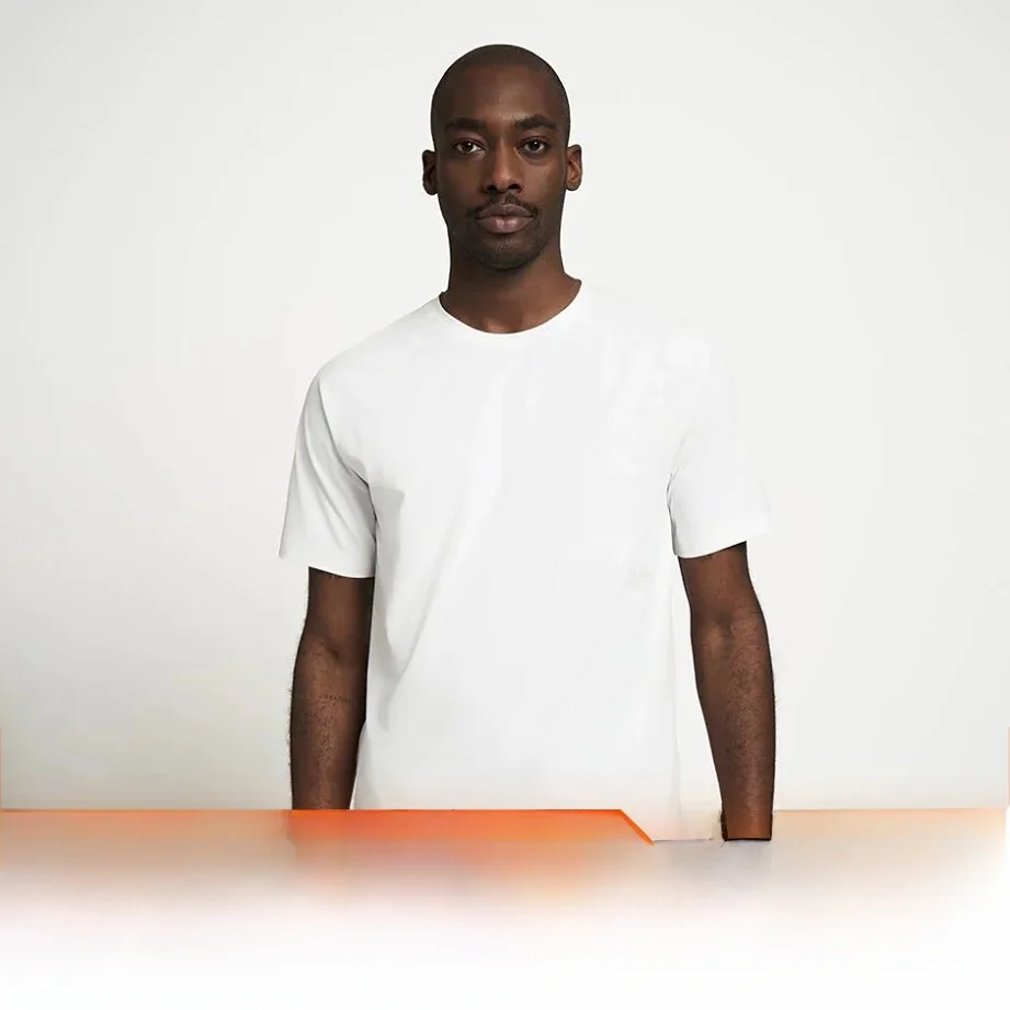 Leavo Johnson Couple Style Short Sleeve T-Shirts Pure Color Versatile Pack of Two Youthful Summer Wear Standard Fit Modern Ne...