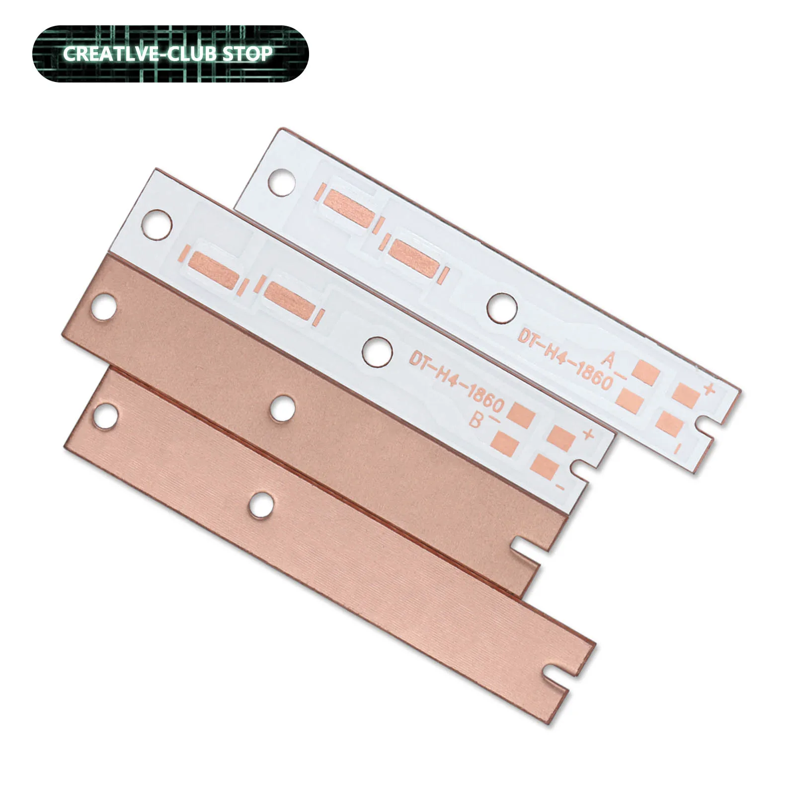 

2pcs 1860 C6 LED Beads Radiator Thermoelectric Separation Copper Substrate H1 H3 H4 H7 For Car Haedlight Repair Accessories