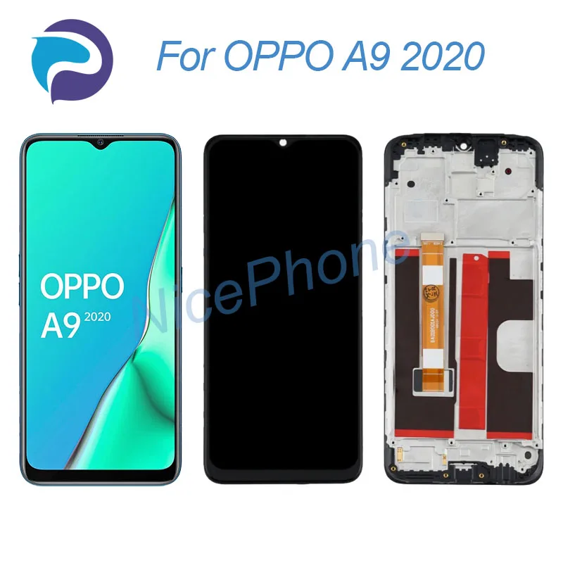 for OPPO A9 2020 LCD Screen + Touch Digitizer Display 1600*720 CPH1937, CPH1939, CPH1941 A9 2020 LCD Screen Display