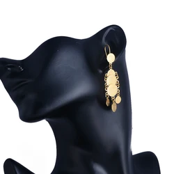 Women Earrings Gold Color Earrings Ethiopian Turkey Wedding Earrings Arab Birthday Gift