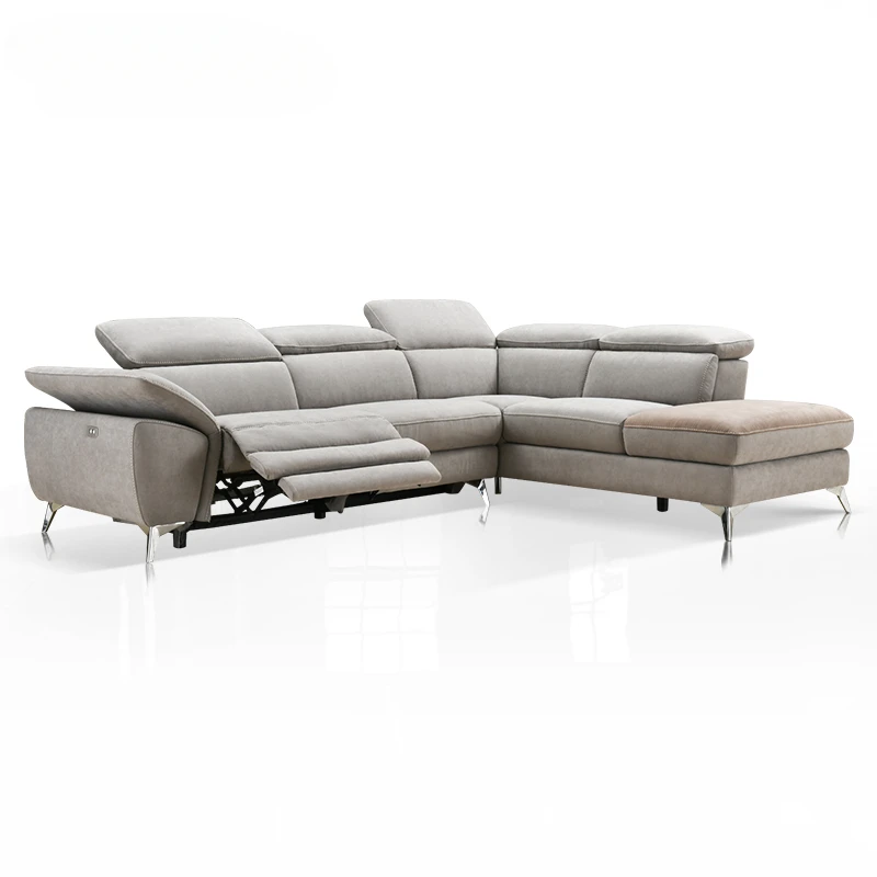 Fabric Sectional European Design Sofa l shape Furniture Living Room Modern Style Recliner Couch with storage Sofa Set