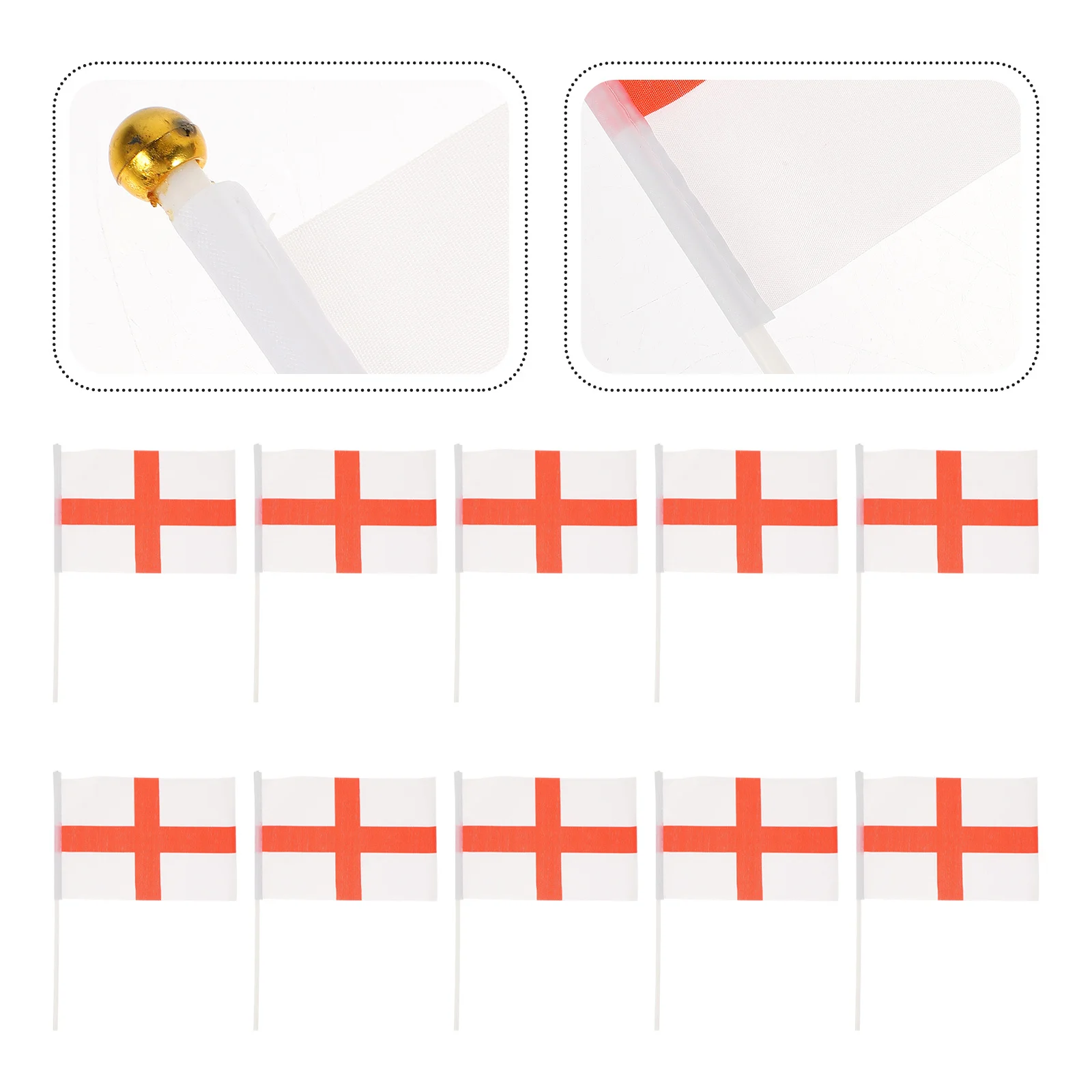 

50Pcs Handheld Flags Portable Hand Waving National Flags for Party Festival Patriotic Decorations Qatar 32 Flag