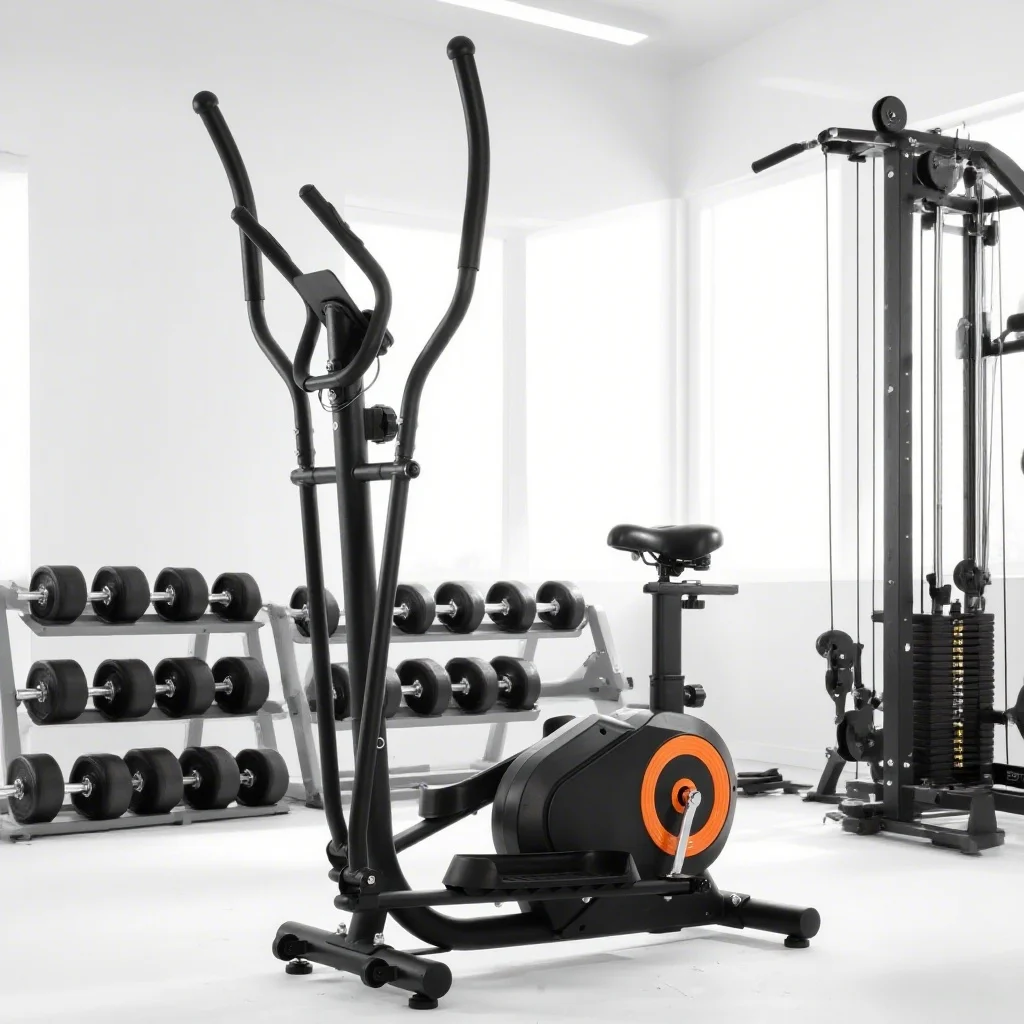 

Energy Saving Home Fitness Equipment with Seat Stylish Elliptical Machine Cross Trainer Newly