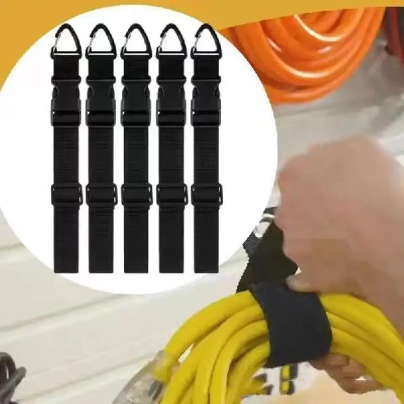45/55/65cm Adjustable Extension Cords Organizer With 3-Axis Buckle Heavy Organizer With 3-Axis Buckle Heavy Duty Storage Strap