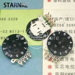 2PCS ALPS 14X1MM Gear Dial Potentiometer 10K 4 Pin 14*1MM Volume Adjustment Switch RK09J11T00AE