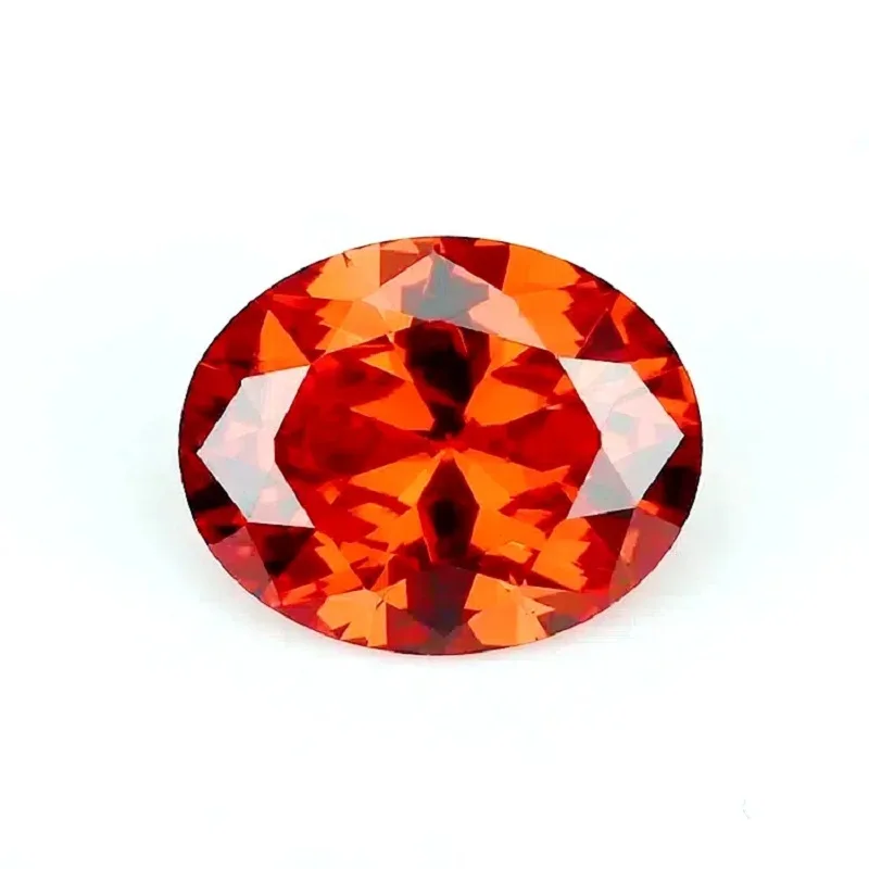 Size 2x3~13x18mm AAAAA Oval CZ Stone Golden Yellow ,Olive , Purple, Garnet Red, Pink Synthetic Cubic Zirconia Loose Zircon