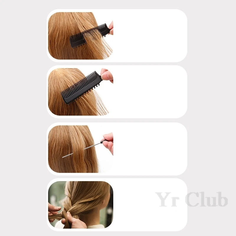 Dyeing Comb Hair Salon Curls And Perms Hairbrush Barber Shop Anti Slip Handle Pointed Tail Combs Hairstylist Hairdressing Tools