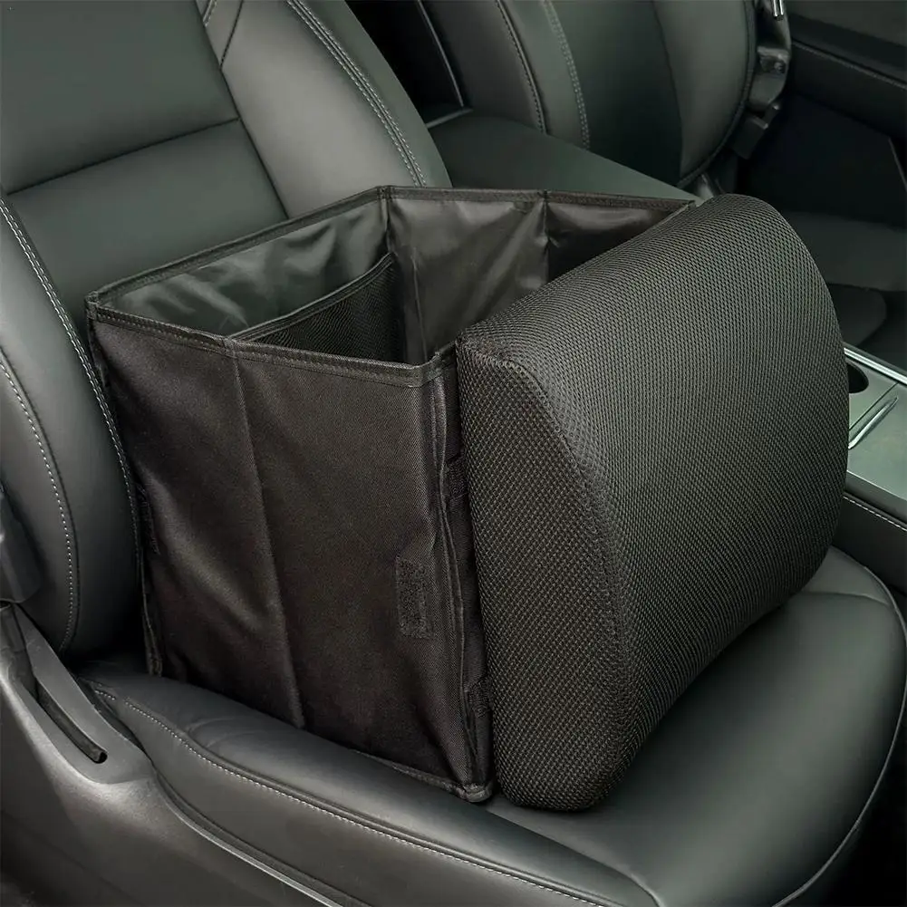 

2 in 1 Foldable Car Lumbar Support Storage Box Large capacity Car Seat Organzier Hidden type Seats luggage Torage Box