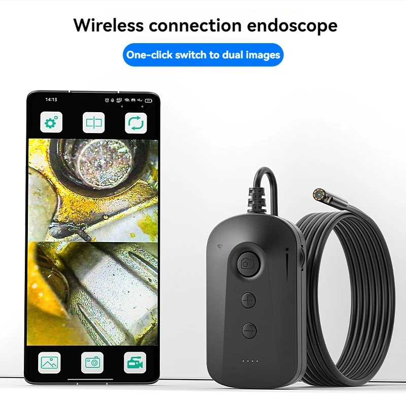 7.9MM dual-lens endoscope HD wireless camera car maintenance engine pipeline air conditioning detection waterproof probe