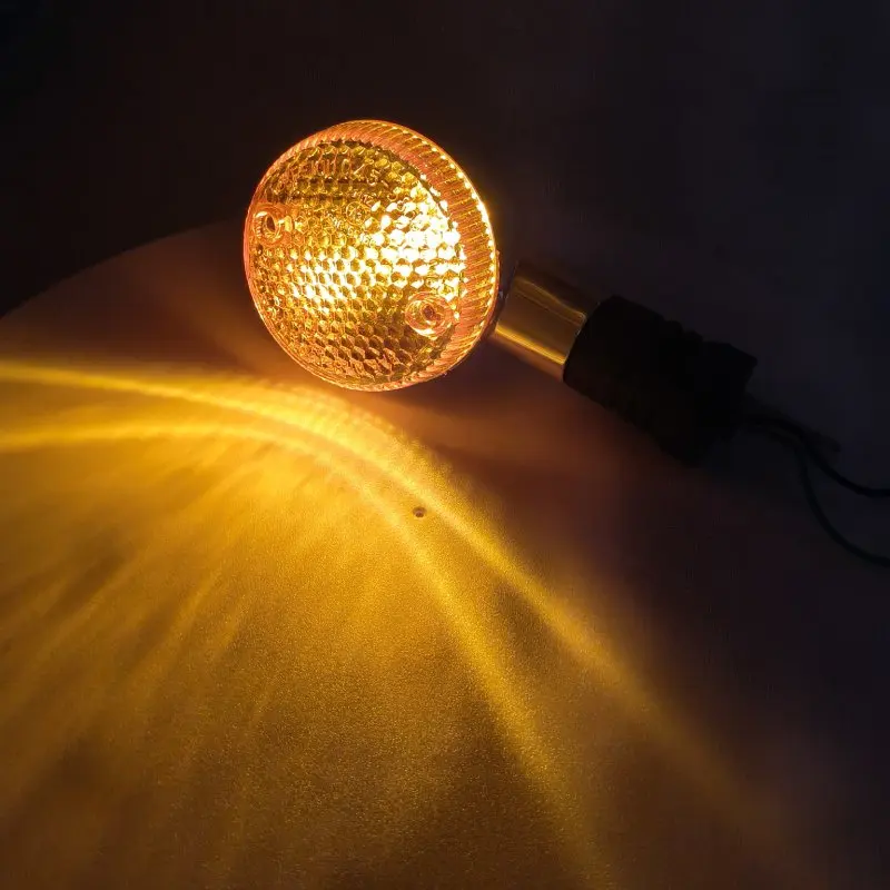 Motorcycle Turn Signals Amber Lights Universal 12V Moto Bulb Indicators Turn Signals For Honda STEED600 VT400 VT600 VT750 VT1100 image 6