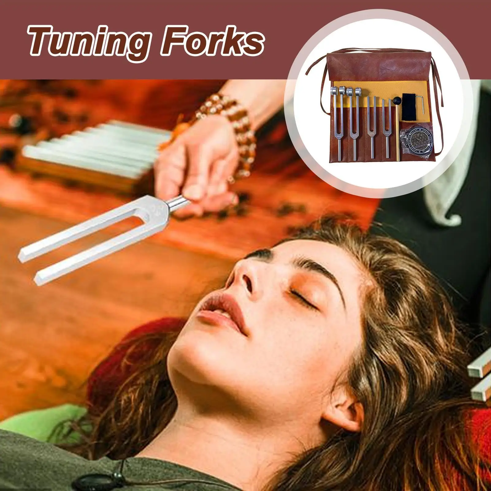 Tuning Fork Instruments Frequency Tuning Forks With Activator 128HZ 136.1HZ 256HZ 384HZ Sensory Percussion Tuner Tools For