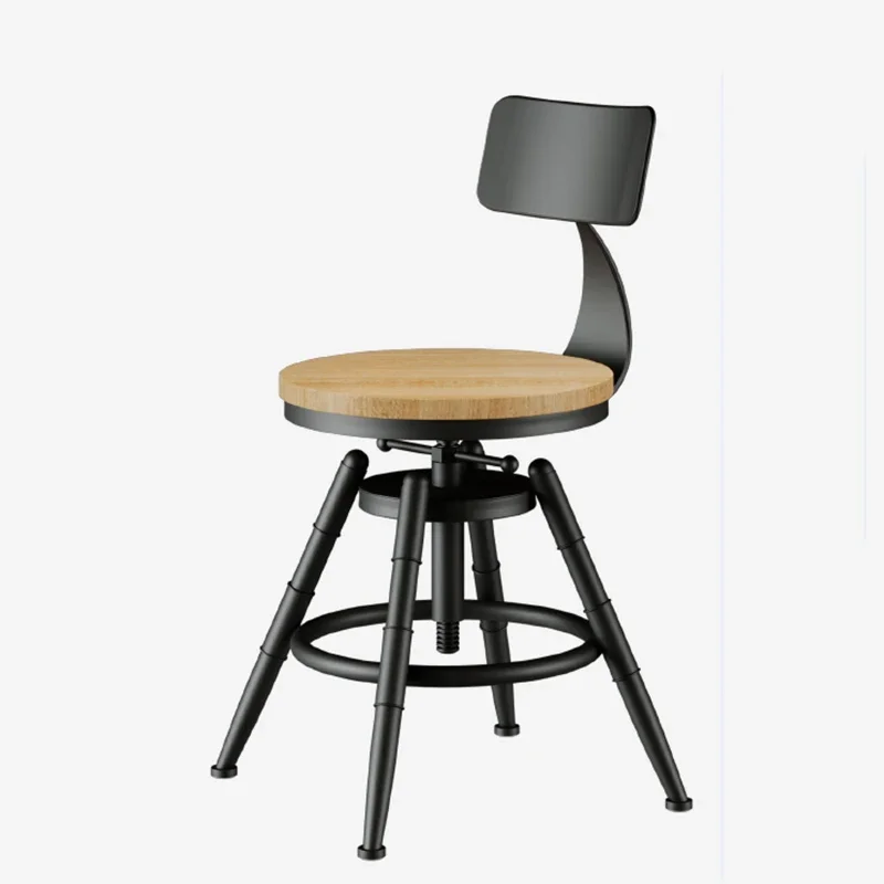 

Modern Party Adjustable Stool Nordic Swivel Luxury Industrial Chair Foot Iron Make Up Sgabelli Da Bar Outdoor Furniture MZY