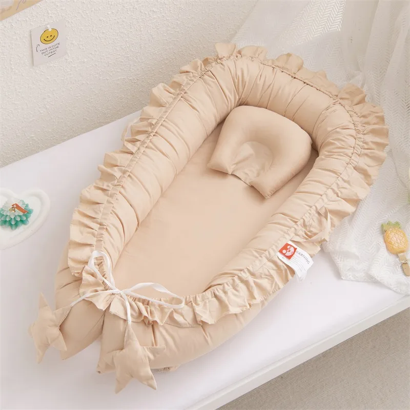 Portable Baby Nest Bed Foldable Newborn Bassinet Multi-Function Lounger